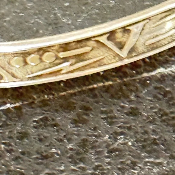 Vintage Coro Sterling Silver Bangle Bracelet Very Rare Pattern - Picture 10 of 14